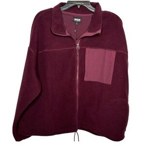Bass Outdoor Fleece Jacket Women’s Burgundy NWT in Size‎ L